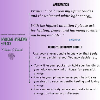 Invoking Harmony & Happiness ~ Charm Bundle