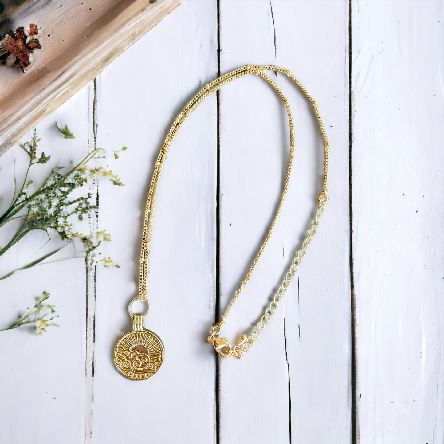 Ethereal Enchantment ~ 14K gold filled necklace ~ Spirit of Wind