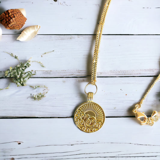 Ethereal Enchantment ~ 14K gold filled necklace ~ Spirit of Wind